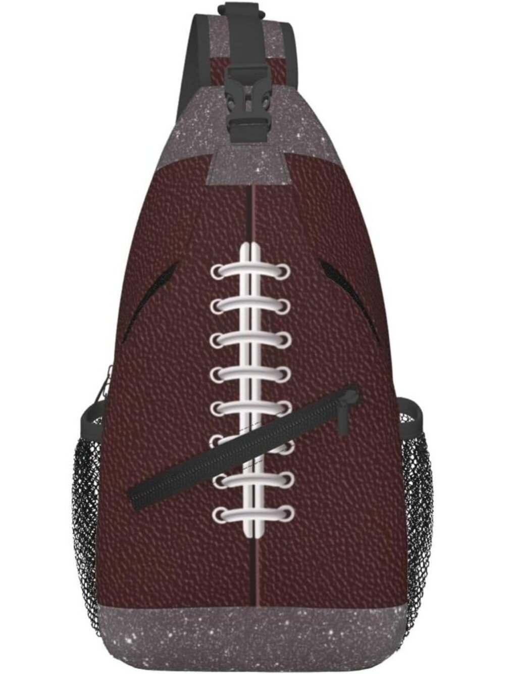 Unisex Football Board Skeletons Sling Backpack Chest Hiking Travel Crossbody Bag
